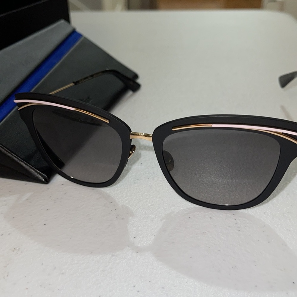 So Dior square Cat Eye black 53mm sunglasses NEW - Picture 15 of 16